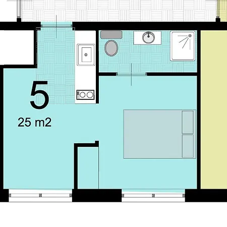 شقة Apartmenthaus Am Waldrand- Kueche - Fruehstueck - Balkon
