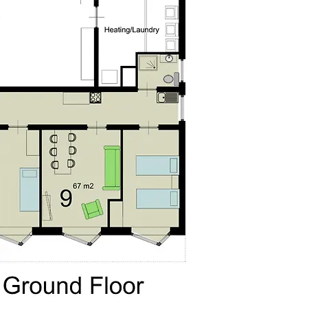Apartmenthaus Am Waldrand- Kueche - Fruehstueck - Balkon شقة
