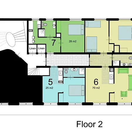 Apartmenthaus Am Waldrand- Kueche - Fruehstueck - Balkon شقة
