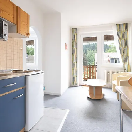 Apartmenthaus Am Waldrand- Kueche - Fruehstueck - Balkon *