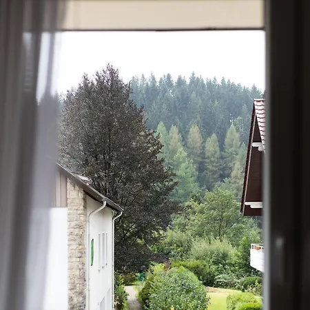 Apartmenthaus Am Waldrand- Kueche - Fruehstueck - Balkon