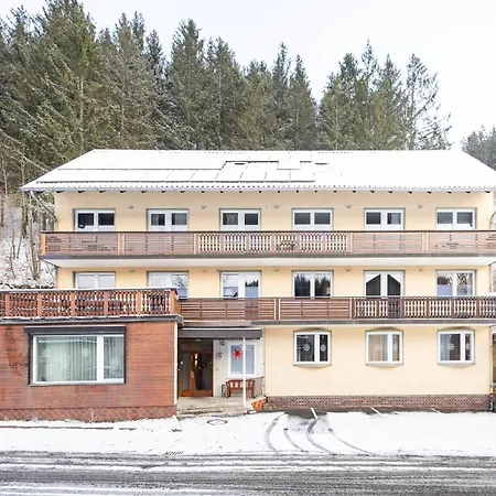 شقة Apartmenthaus Am Waldrand- Kueche - Fruehstueck - Balkon فيلديمان
