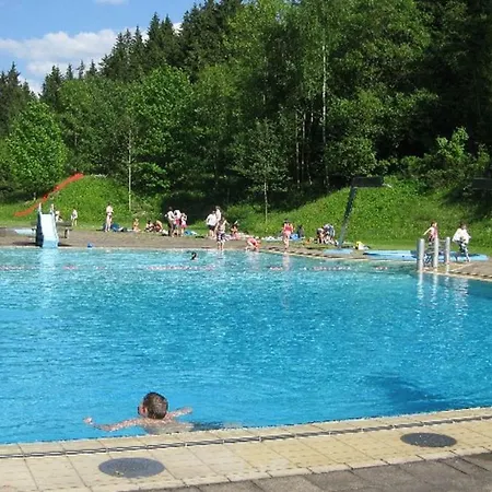 شقة Apartmenthaus Am Waldrand- Kueche - Fruehstueck - Balkon فيلديمان